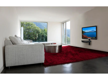 ESHV20 SINGLE AV WALL SHELF WITH GLASS